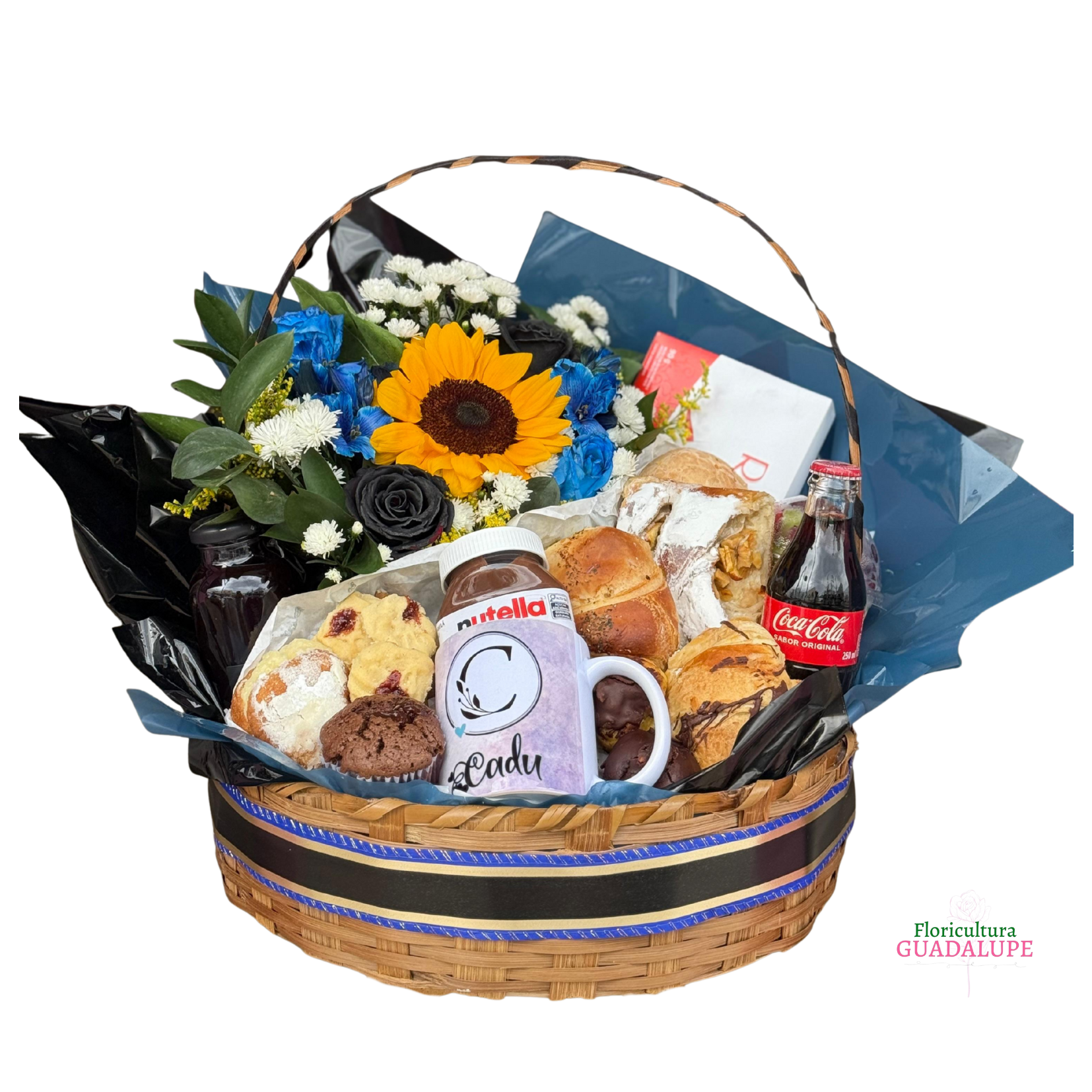 Cesta de Caf� da Manh� Premium - Blue Love Edition