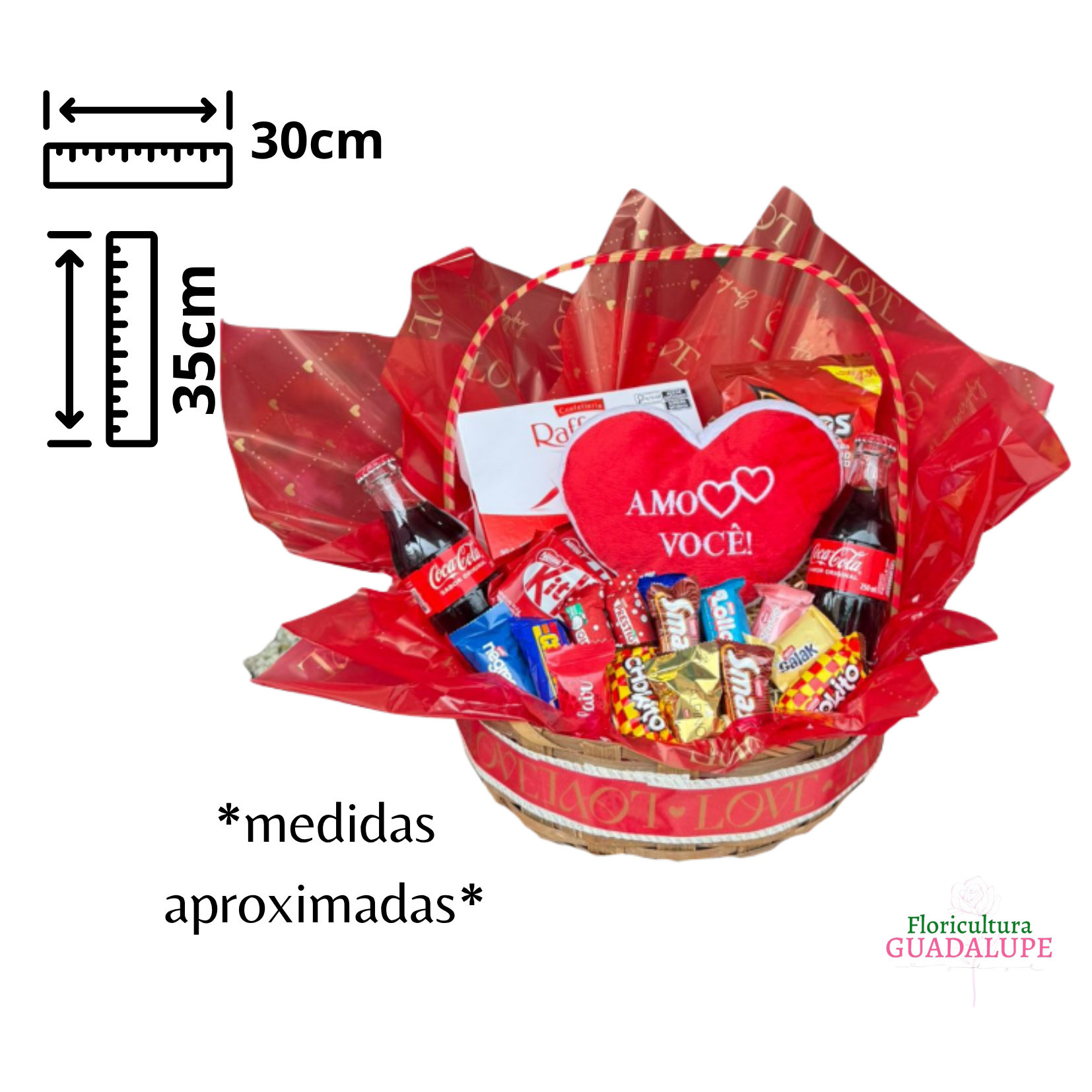 Cesta de Chocolates G - Amo Voc�
