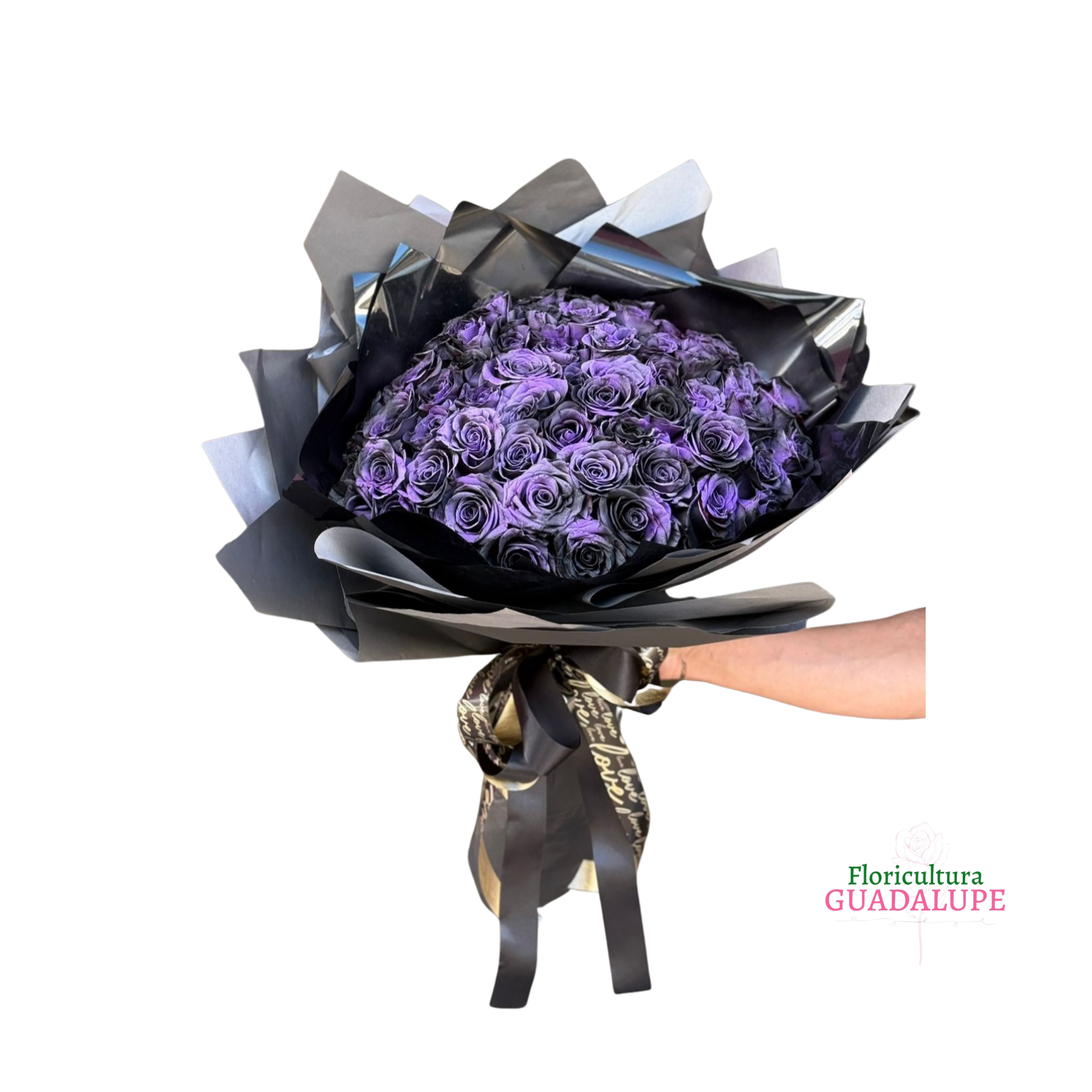 Buqu com  60 Rosas - Dark Purple