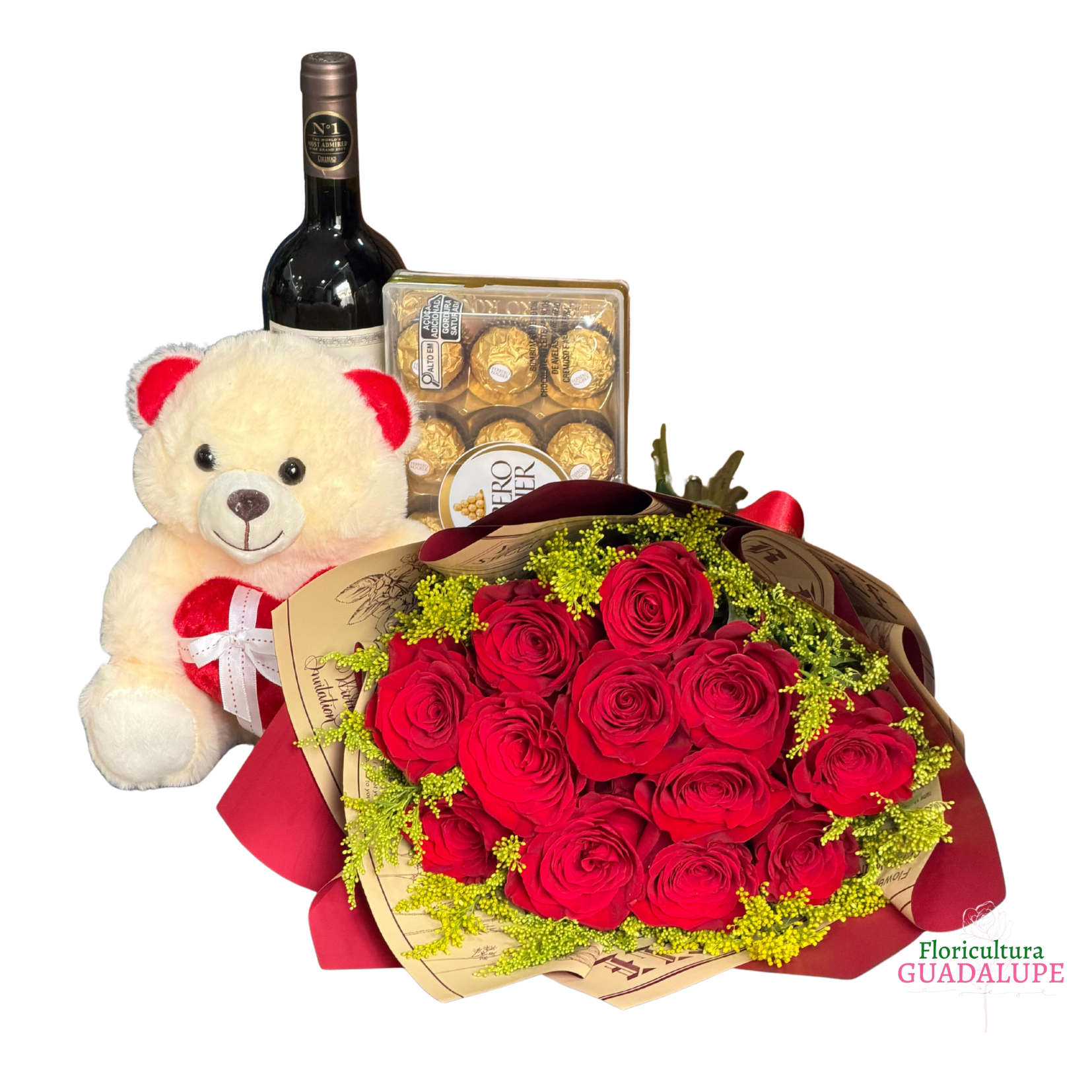 Kit 12 Rosas Vermelhas - Premium