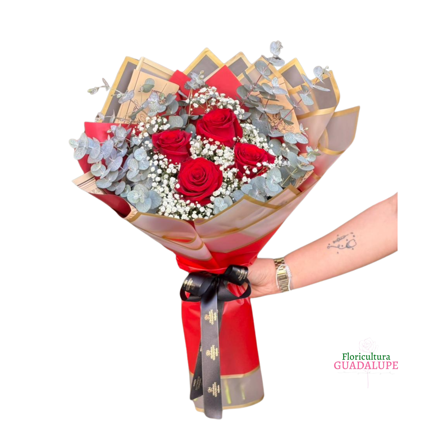 Buqu� Elegance - 4 Rosas 