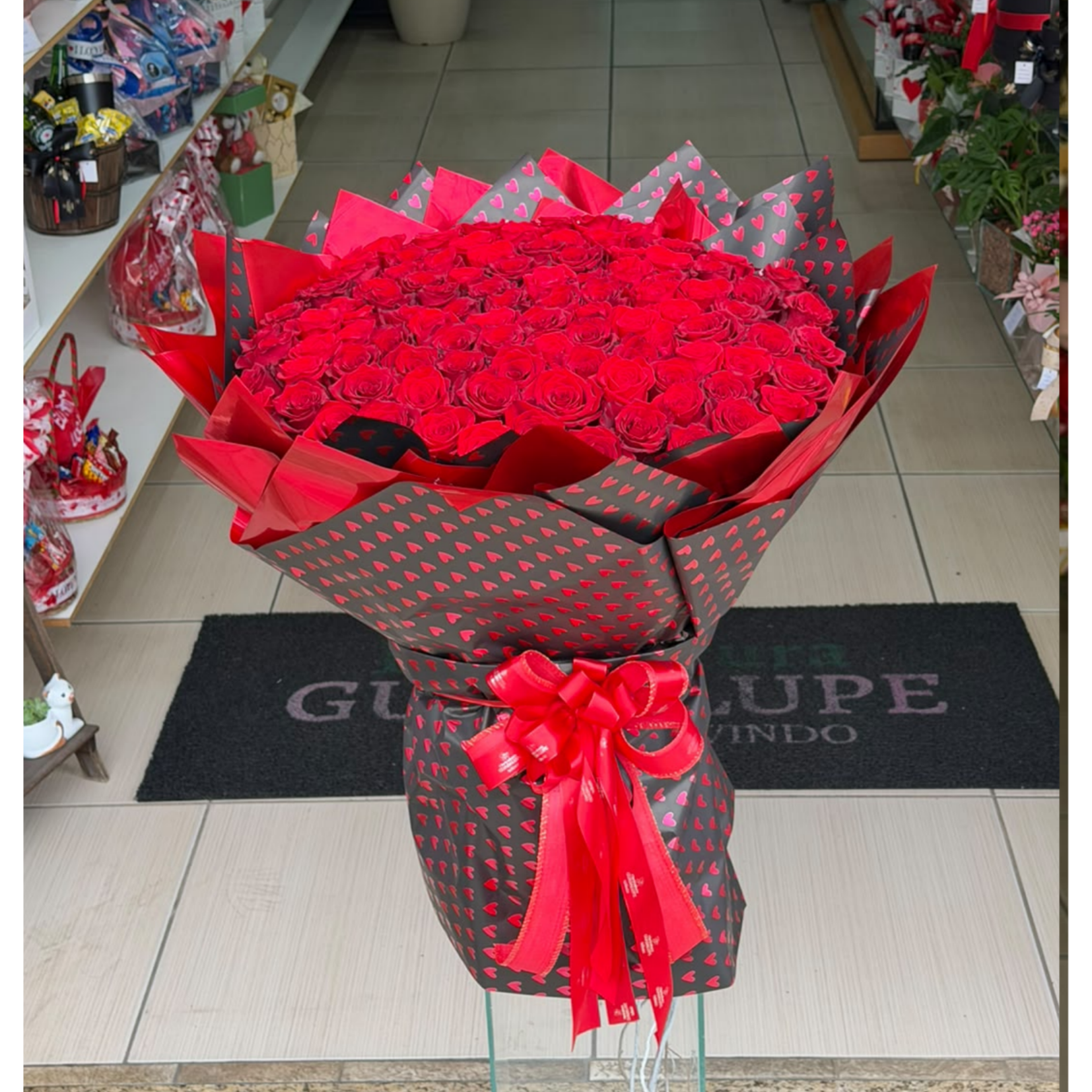 Buqu� de 100 Rosas Colombianas - Elegance