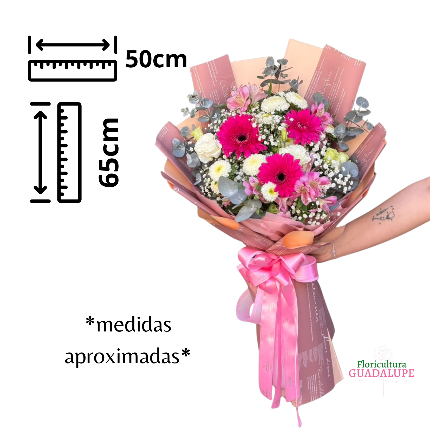 Buqu� de 3 G�rberas - Elegance