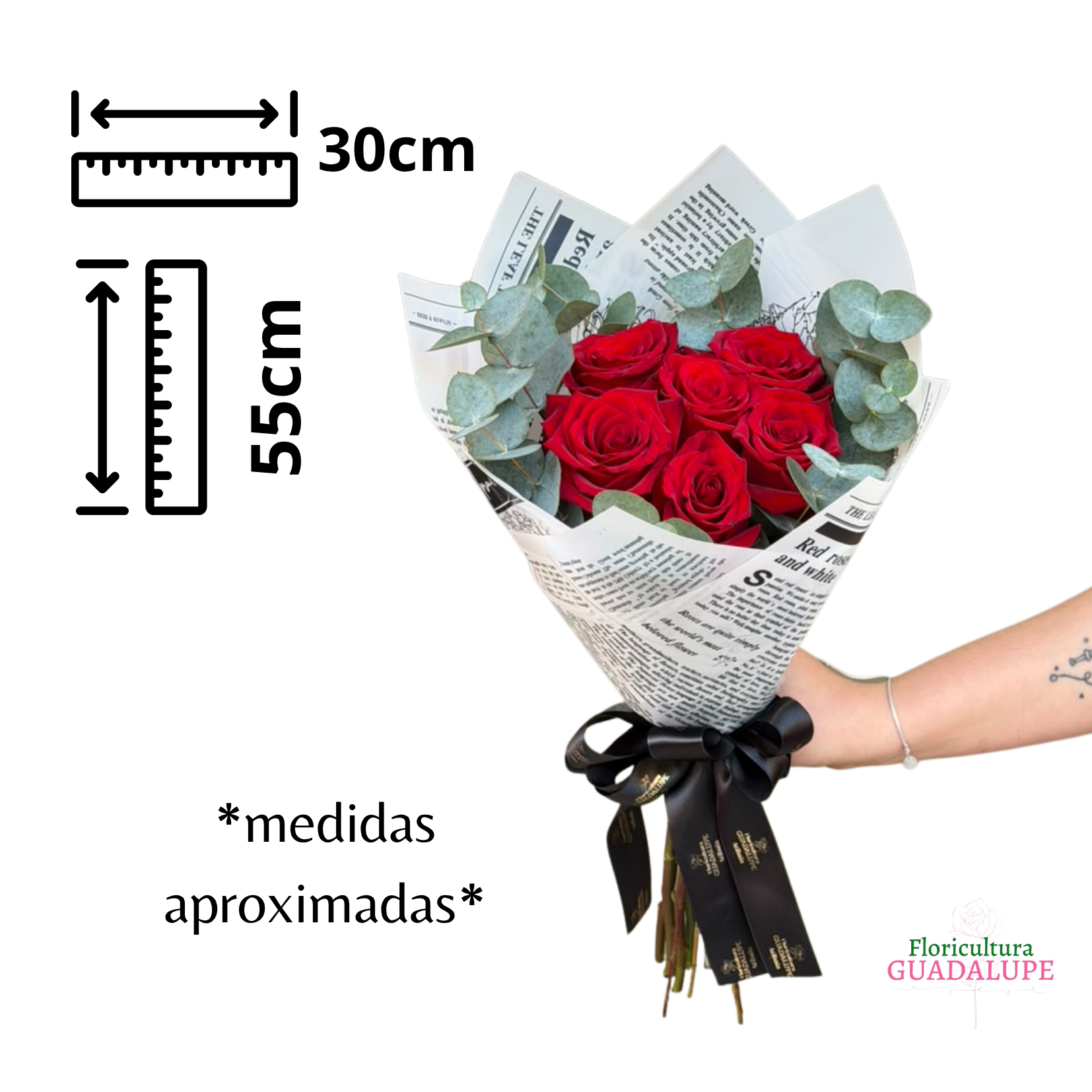 Combo de 6 Rosas Colombianas - Importadas
