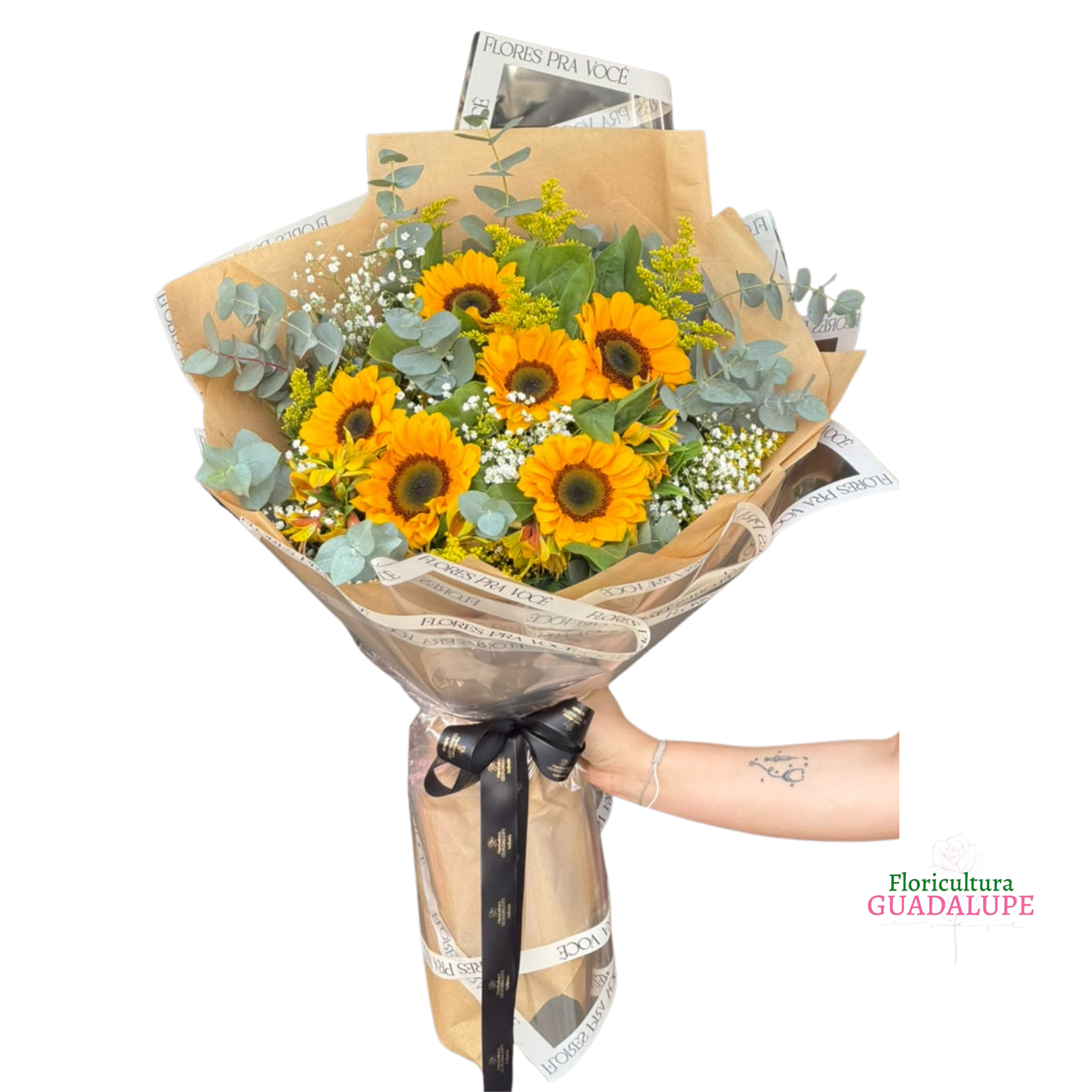 Buqu� de 6 Girass�is - Flores Pra Voc�
