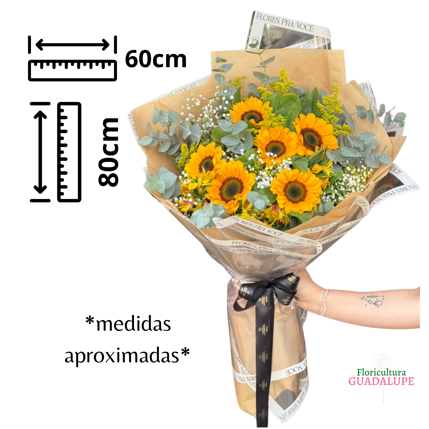 Buqu� de 6 Girass�is - Flores Pra Voc�