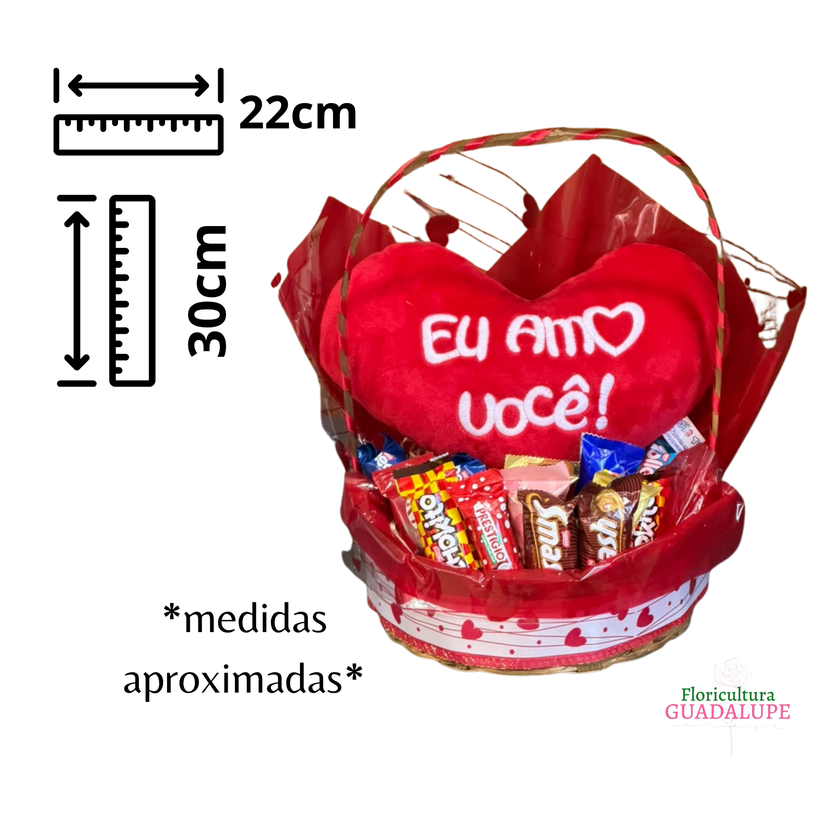 Mini Cesta - Amo Voc�